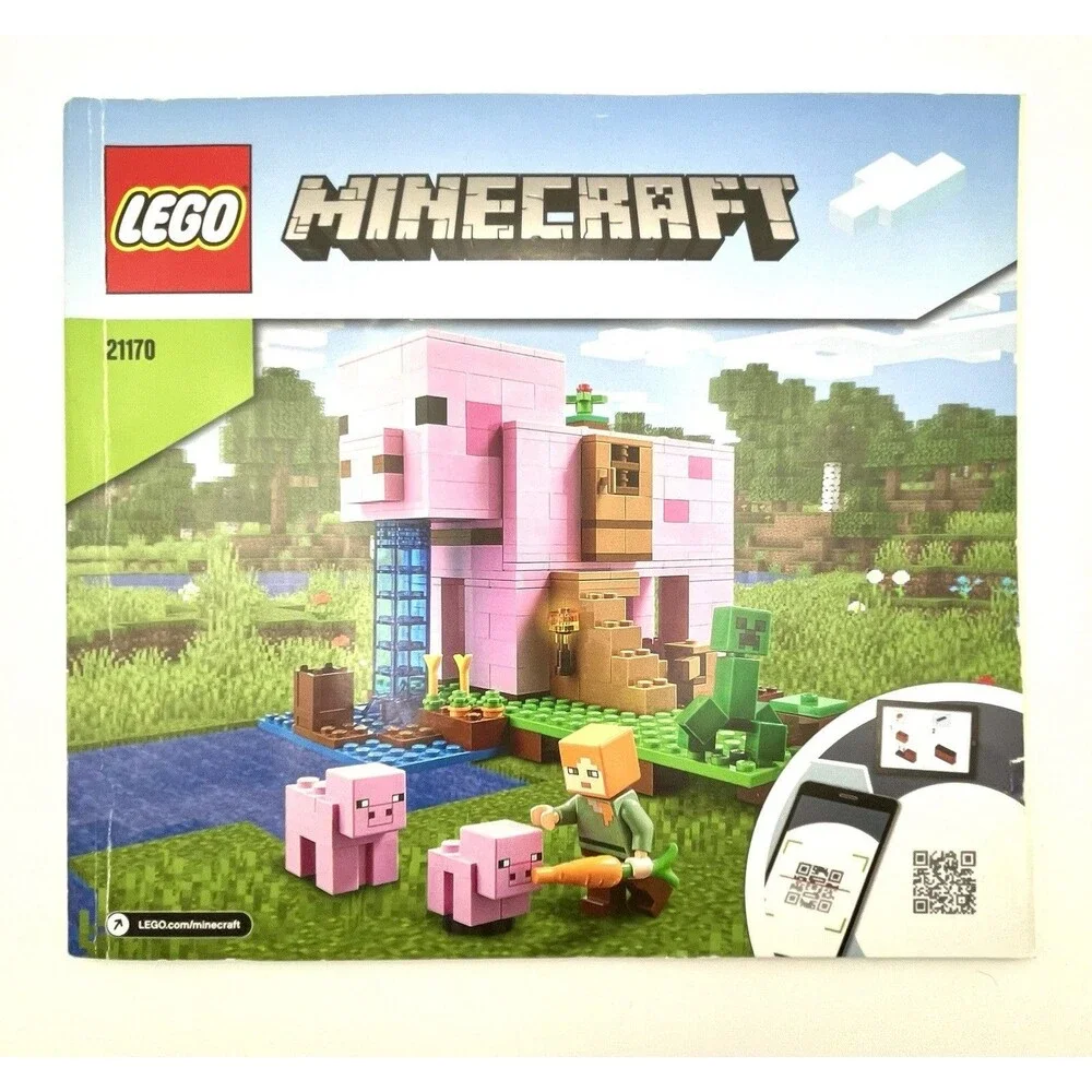 LEGO Manual Only 21170 Minecraft Paper Instructions The Pig House